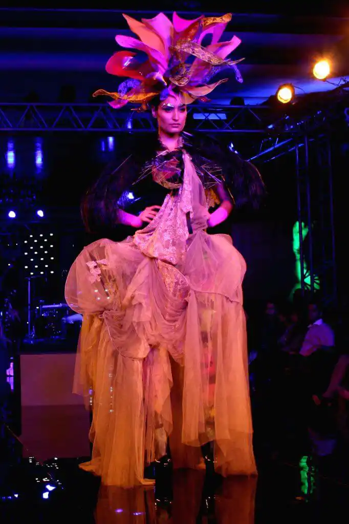Elegant Venice Carnival theme costumes displayed during Blenders Pride Fashion Tour 