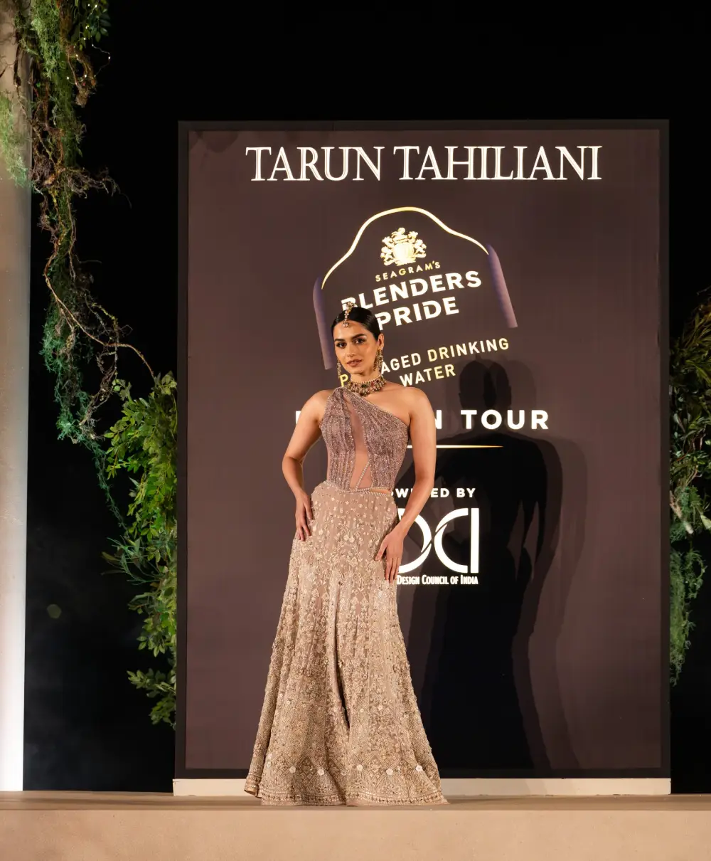 Model in Minimal Wedding Outfits at Blenders Pride Fashion Tour